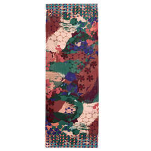 White Stuff Collage Print Pink Multi Scarf